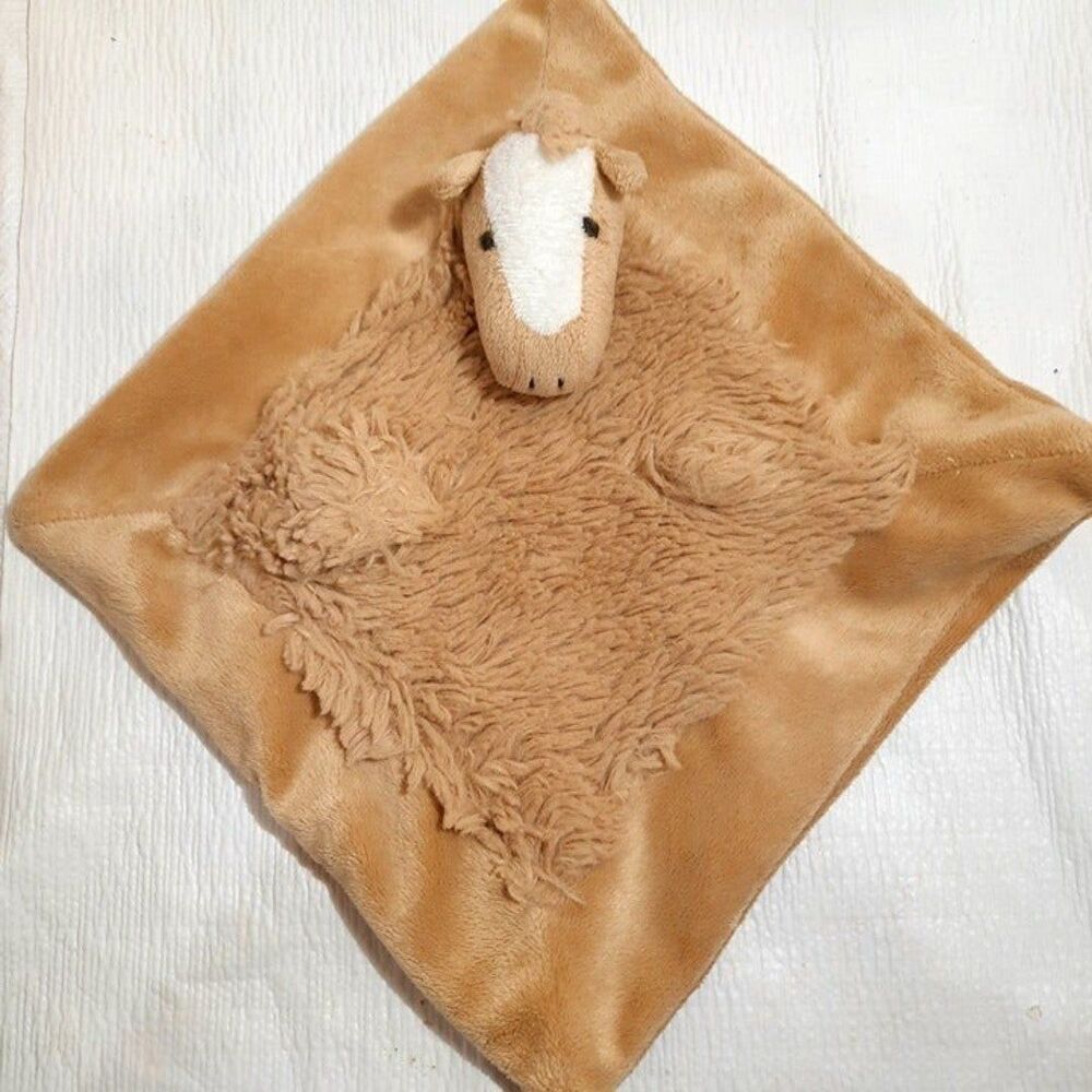 Mon Ami Horse Pony Lovey Plush Baby Security Blanket Nunu Tan Brown toy 2013
